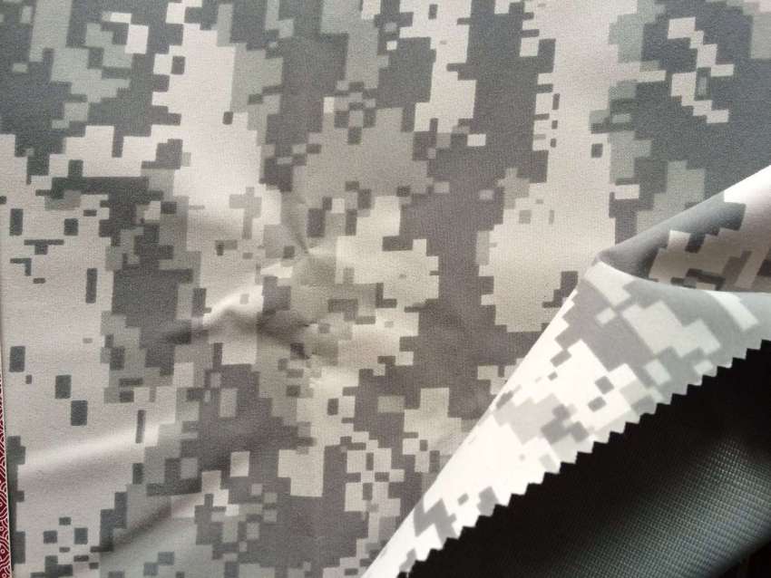 228t Polyester Taslan Fabric with Camouflage Printing TPU 3k/5k Fabric